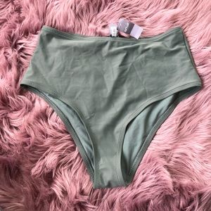 Aerie High Waisted Olive Green Bikini